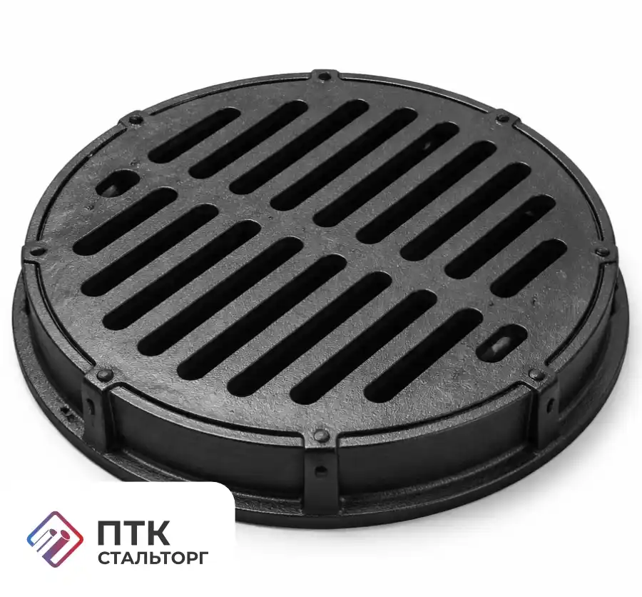 Ливневая решетка круглая магистральная - Дождеприемник ДМ2 (С250)-60 ГОСТ 3634-99