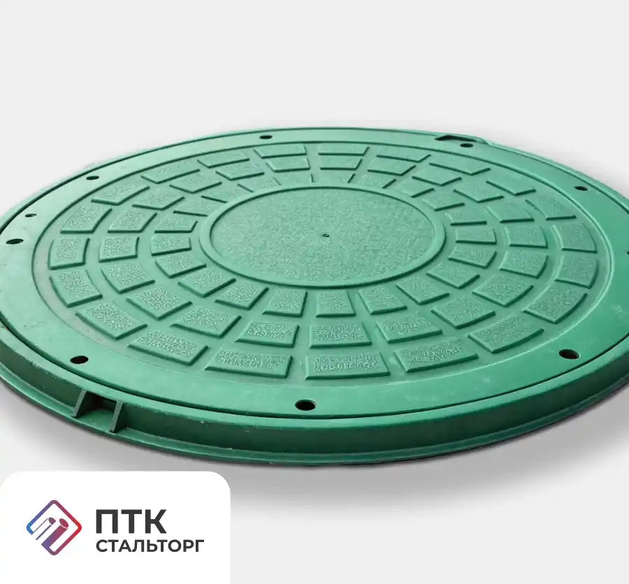 Люк С полимерно-песчаный средний 6т коричневый