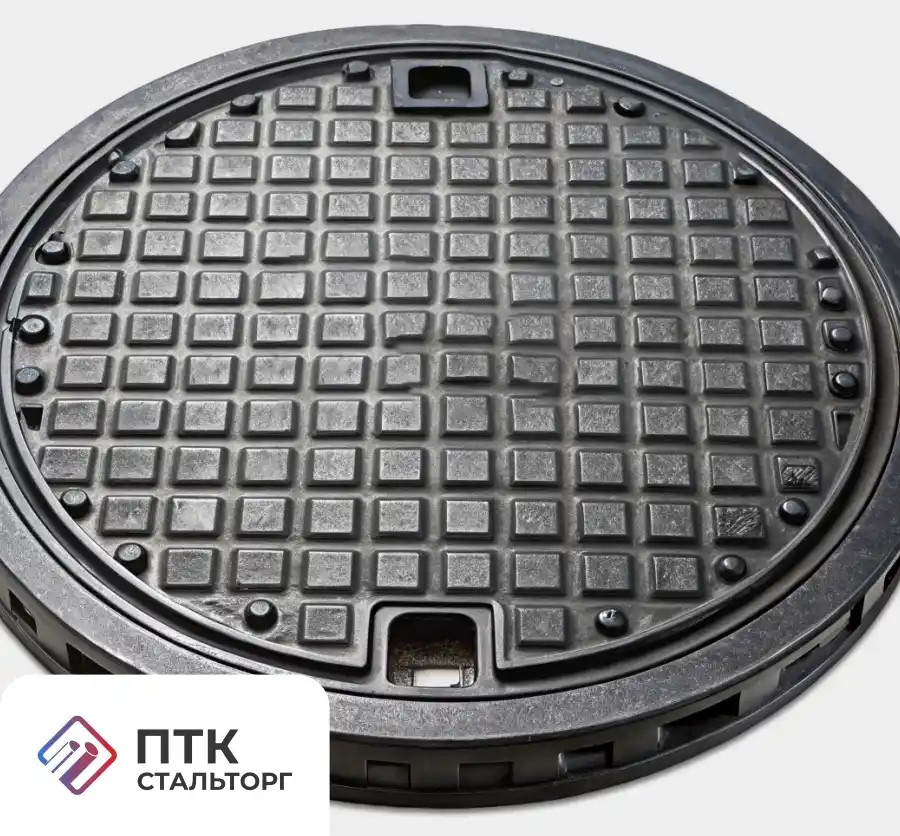 Люк сверхтяжелый СТ (Е600) ГОСТ 36346-99