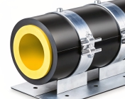 Опора скользящая хомутовая для трубопроводов в ППМ изоляции