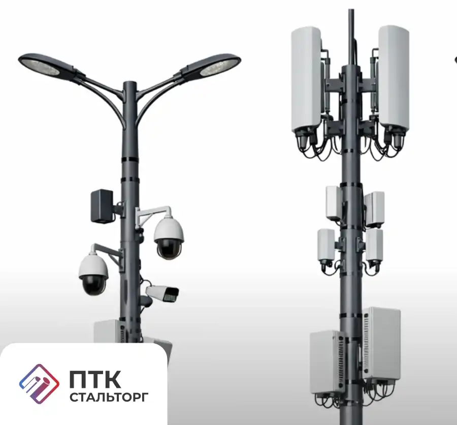 Опора двойного назначения ОДН-28 фланцевая трубчатая