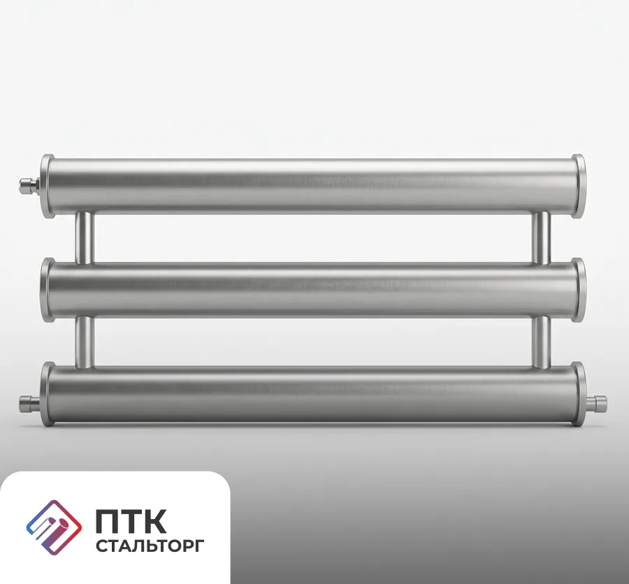 Регистры отопления двухрядные РЗП-2x108x2.0-10000 мм