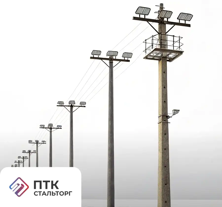 Опора освещения CФ-700-9 силовая фланцевая